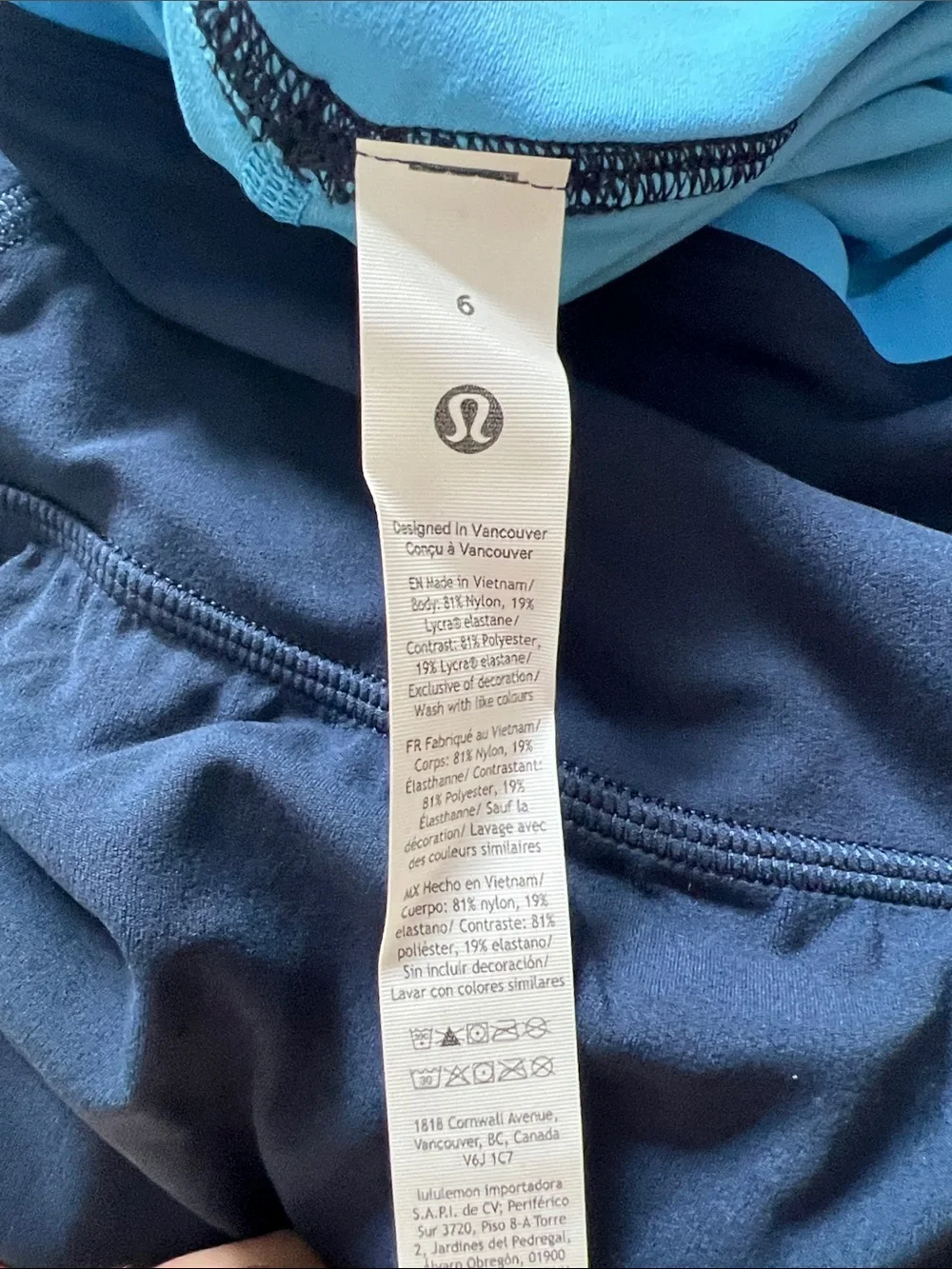 Lululemon Ocean Wave Club Blue Align Layered Skirt Skort Size 6 NWT